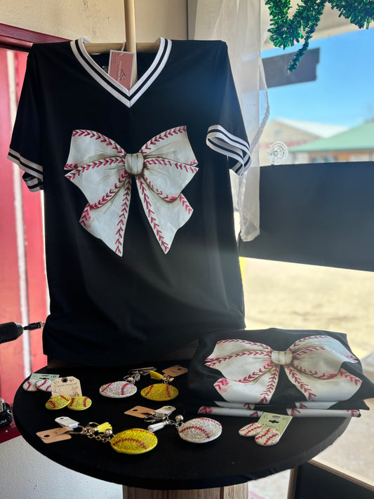 Baseball Bow Tee