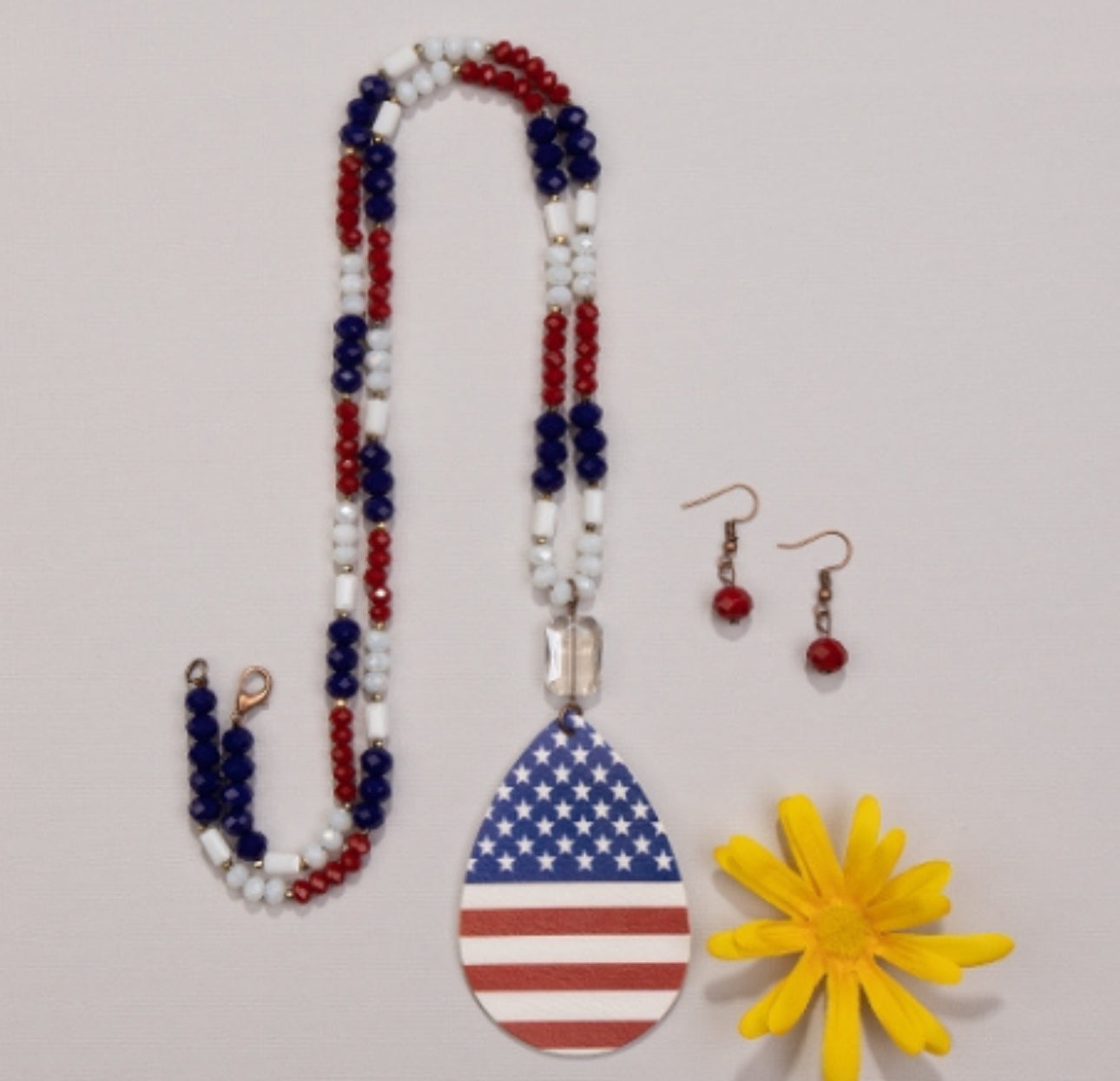 Red, white, and blue jewelry
