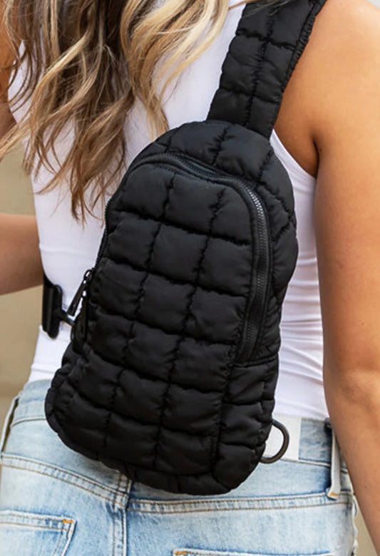 Black Puffer Crossbody