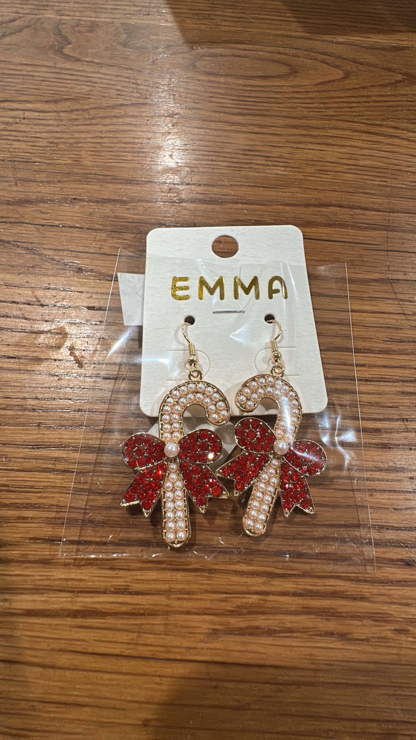 Bling Candy Cane Earrings