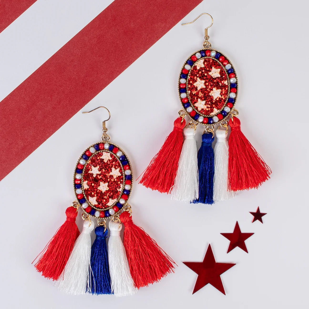 Red, white, and blue jewelry