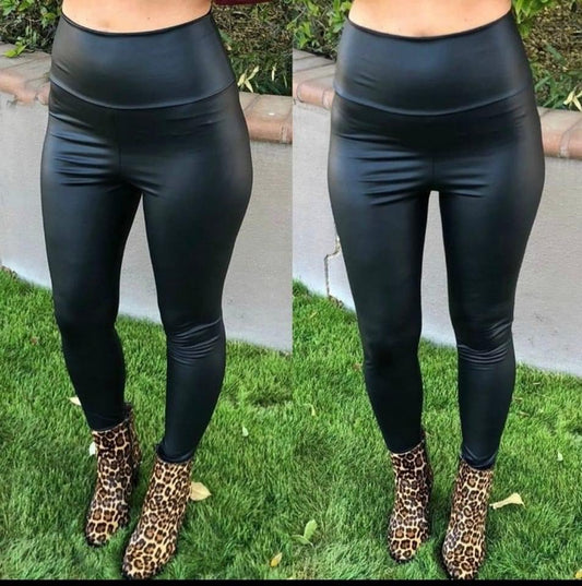 Black “leather” pants