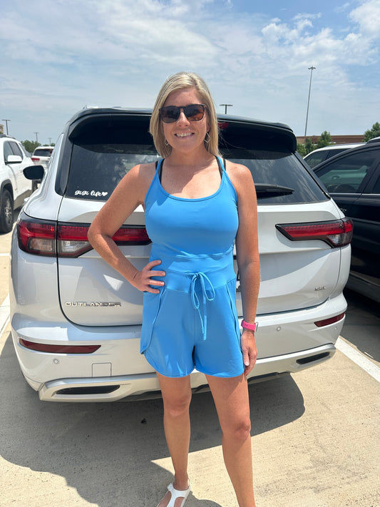 Blue Sport Romper