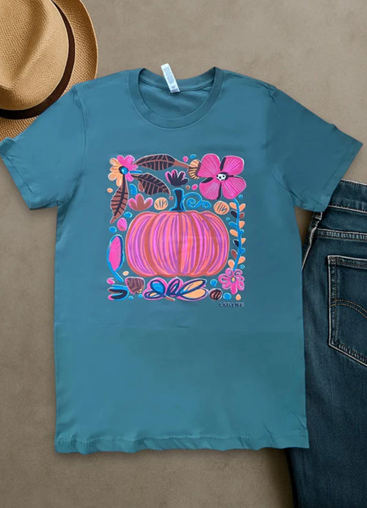 Floral Pumpkin Tee