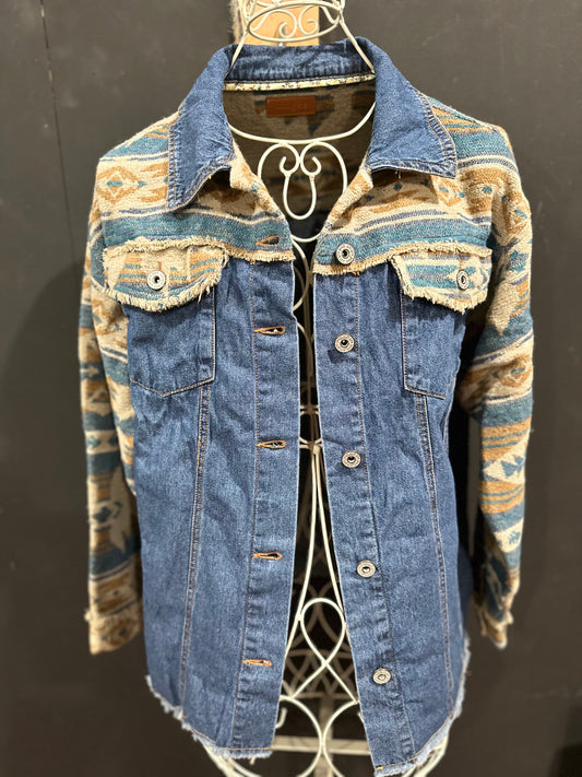 Denim Aztec Jacket