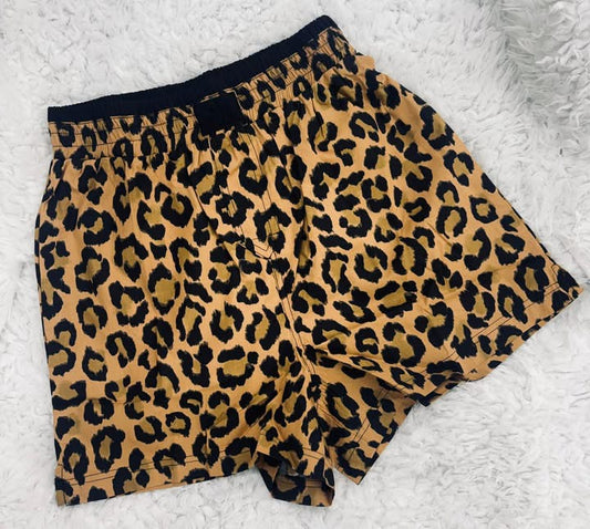 Camel Leopard Shorts