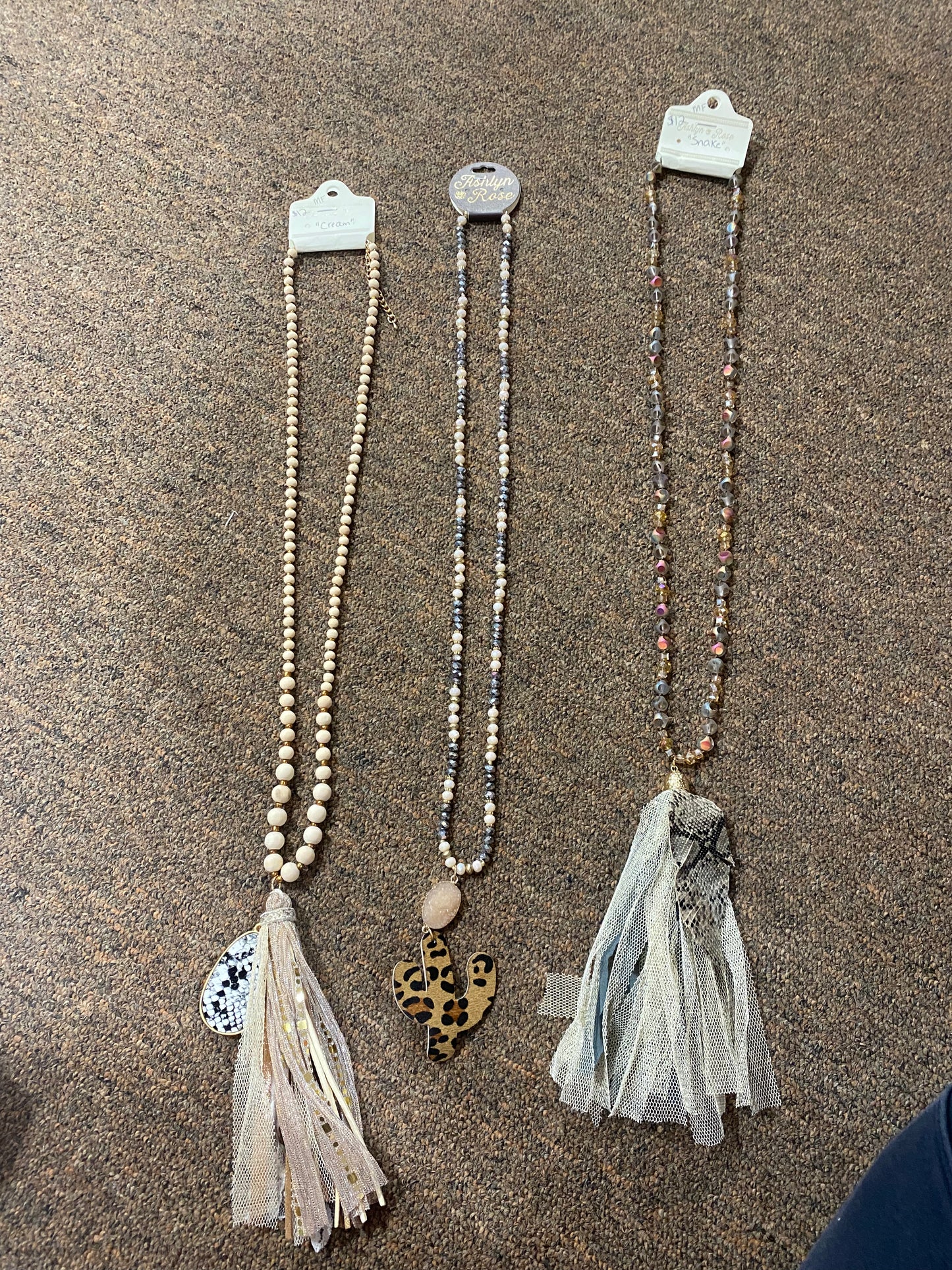 Long necklaces