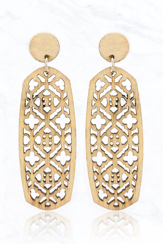 Wood earrings